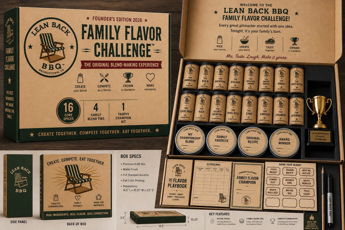 Family Flavor Challenge Founder's Edition 2026 product board