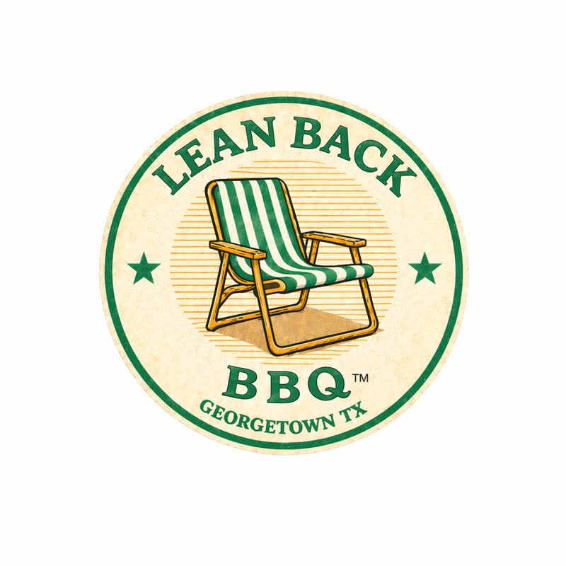 Lean Back BBQ circular logo